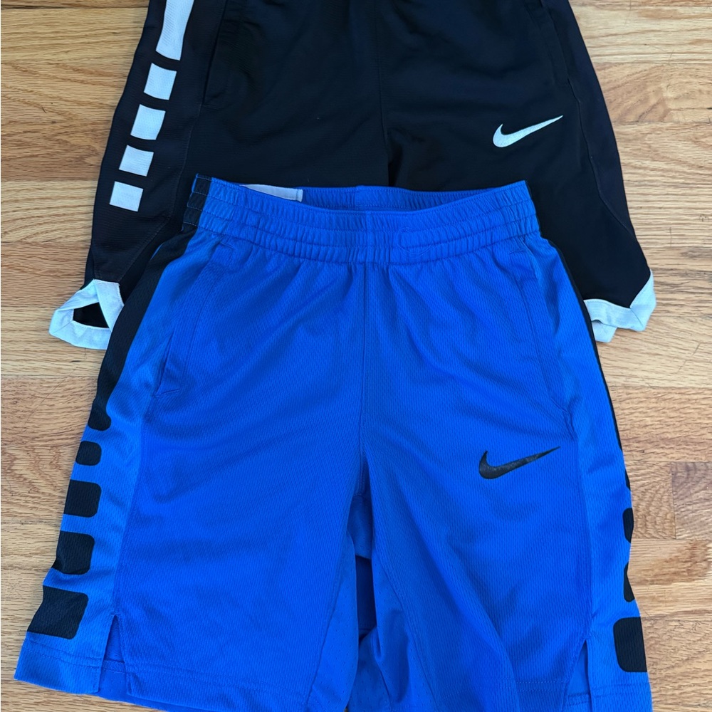 Nike Blue and Black Performance Basketball Shorts size Medium 2 for $20